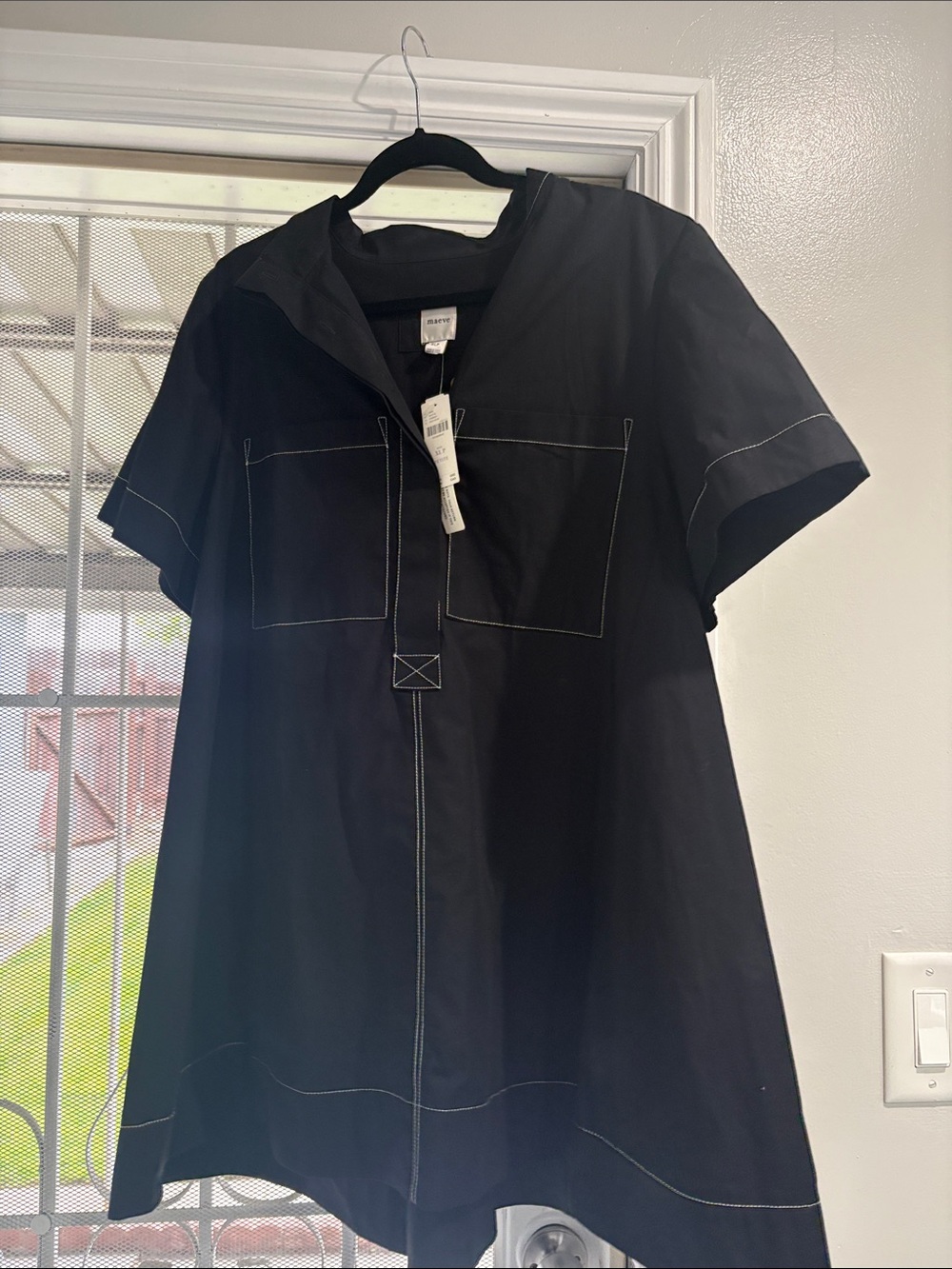 Anthropogie Jeannie short sleeve a line mini dress by Maeve brand new XL Petite